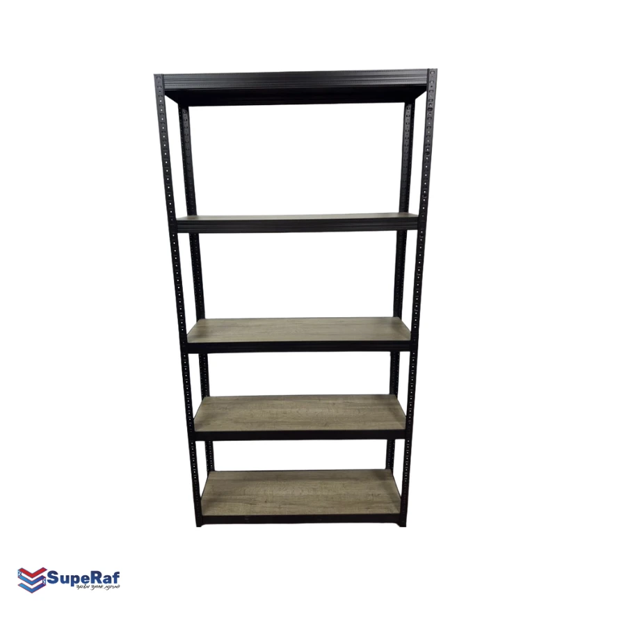 סט מדף מחסן superaf light (ביתי/משרדי) , 5 קומות L1000*H2000*D300