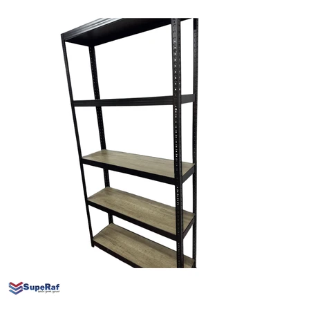 סט מדף מחסן superaf light (ביתי/משרדי) , 5 קומות L1000*H2000*D300