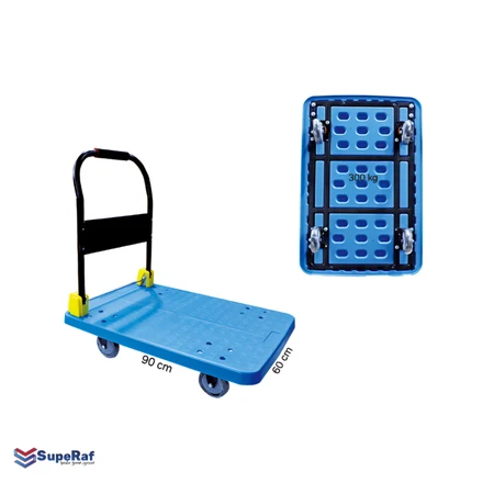 עגלת משא פלסטיק מחוזק עד 300KG