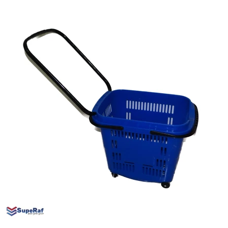 סל גרירה פלסטיק עם ידית