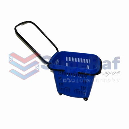 סל נשיאה פלסטיק עם ידית ארוכה
