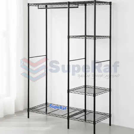 מתקן דוקרטיבי לאחסון בגדים