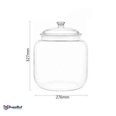 קופסת תצוגה ואחסון אטומה ומעוגלת - 12.4 ליטר