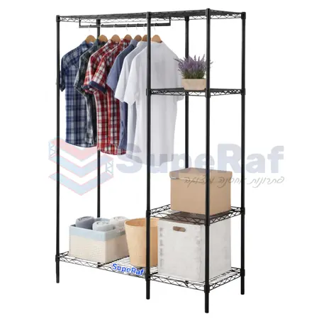 מתקן דוקרטיבי לאחסון בגדים